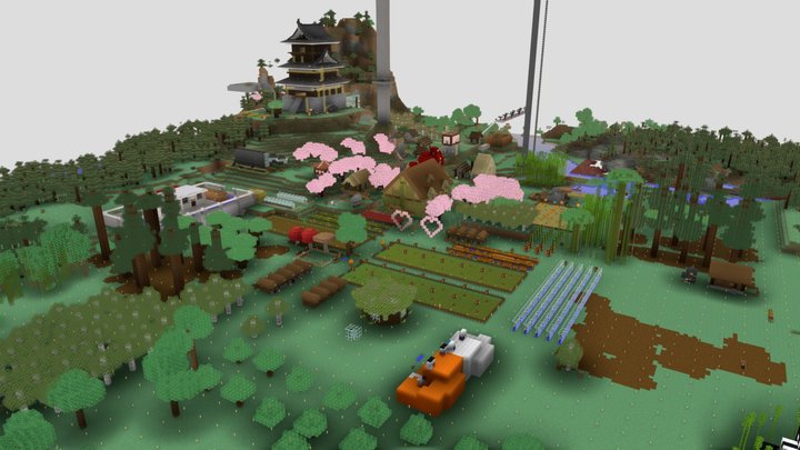 角鯖参加型ワールド 3D Model
