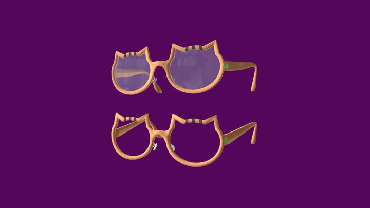 Cat Glasses#1 3D Model