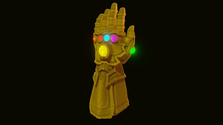 The Infinity Cublet Gauntlet 3D Model