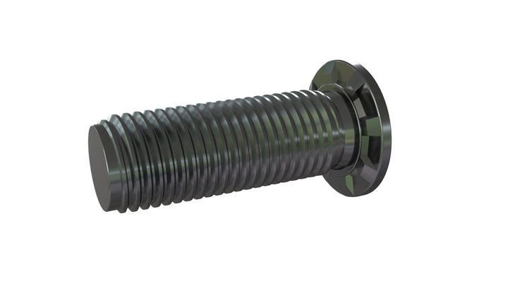 Flush Clinch Stud | A2 Stainless Steel 3D Model
