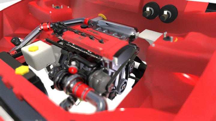 Honda Civic eg6 3D Model