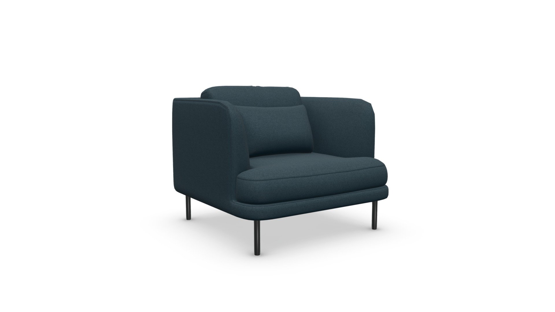 Herman Arm Chair, Aegean Blue