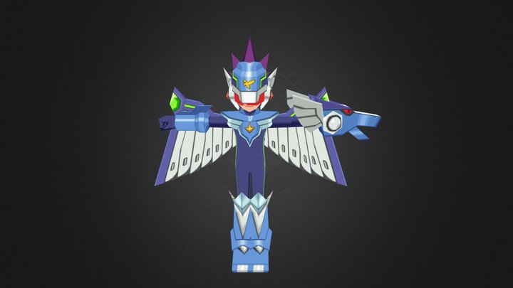 Mega Man Star Force 1 Ice Pegasus 3D Model