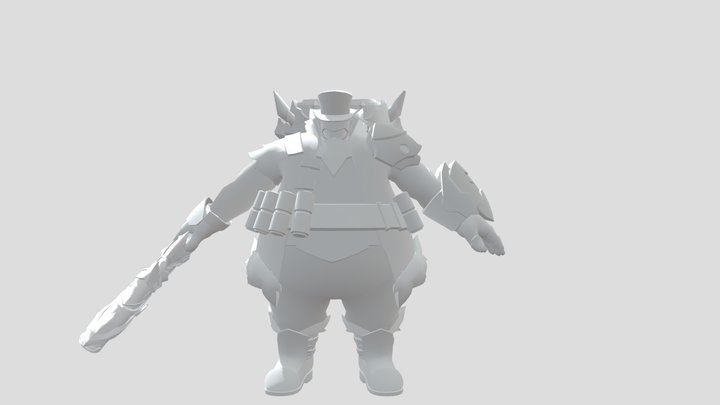 Fatui Skirmisher Cryogunner Legionnaire 3D Model