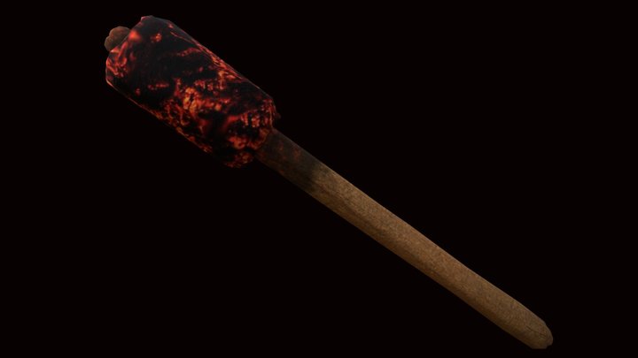 Lit Torch [Free Download] 3D Model