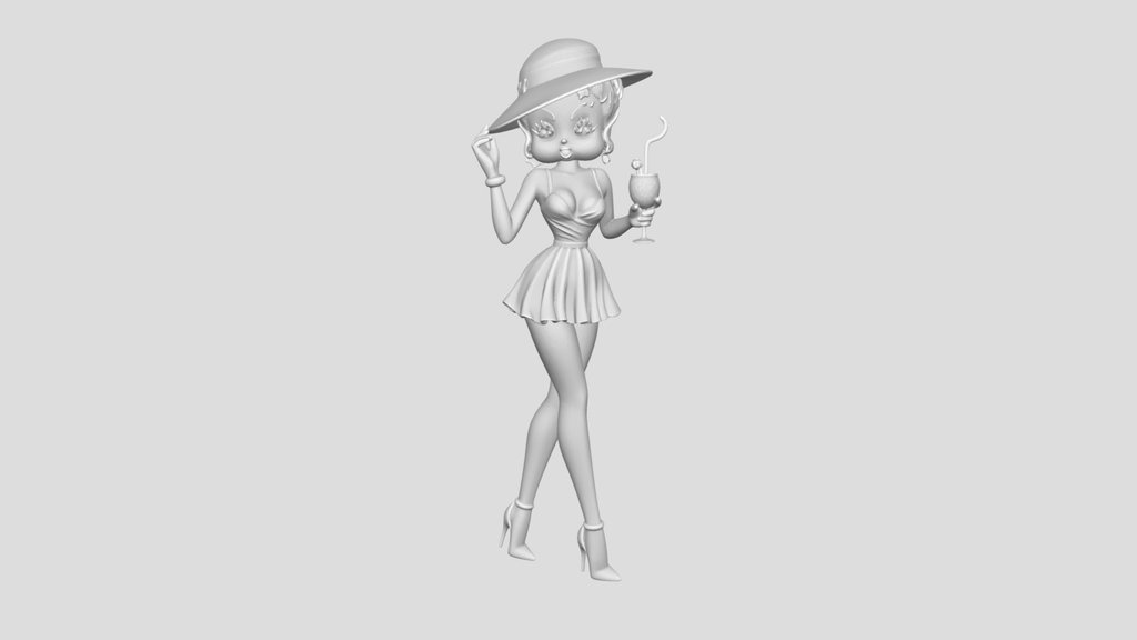 Betty Boop in White