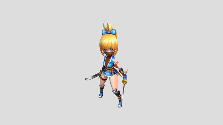 Casual RPG Monster - 12 Eudelin 3D Model