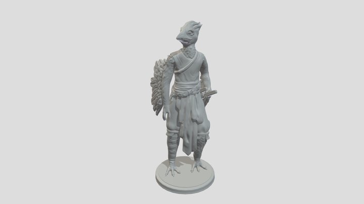 Birdfolk DnD mini 3D Model