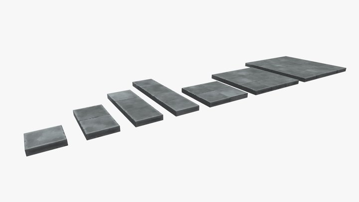 Stone Modular Set 3D Model