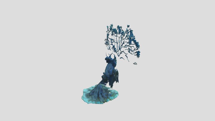 Ancient Glowing Tree Fantasy Asset 3D Model