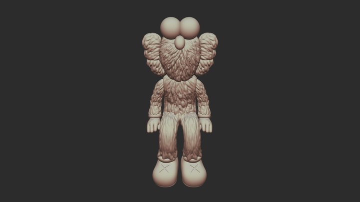 KAWS PINK 3D model 3D printable