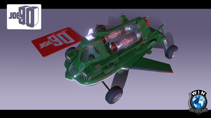 Joe 90 - Mac's Jet Air Car 3D Model