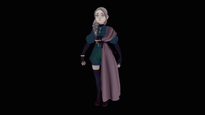 Mage Character 3D Model