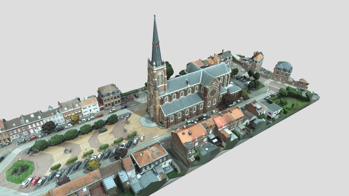 Eglise St Andre Lez Lille 3D Model