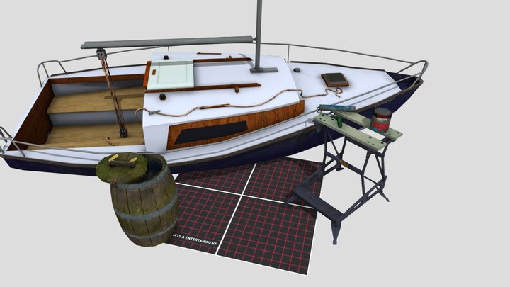 DAE 5 Finished props - Grandma house 3D Model