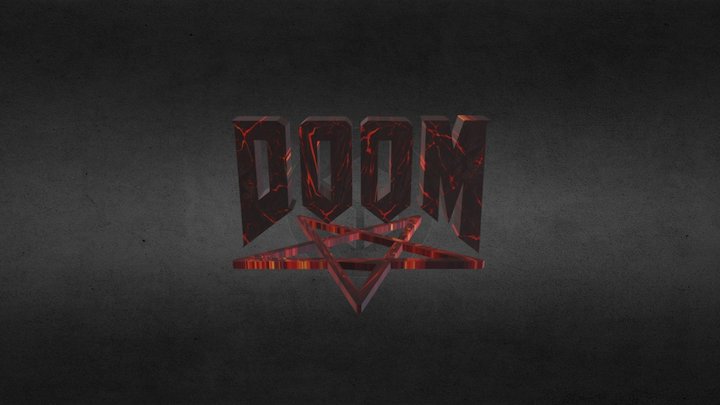 Doom logo 3D Model