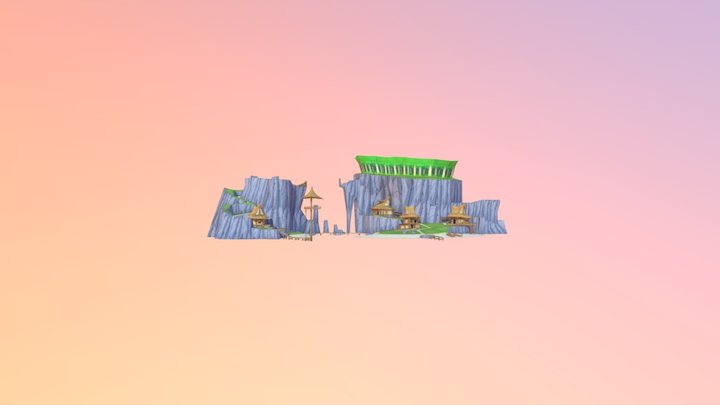 Outset Island 3D Model