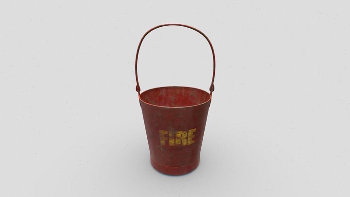 Fire Bucket 3D Model