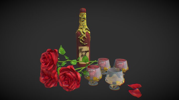 Sanguis Virginia wine 3D Model