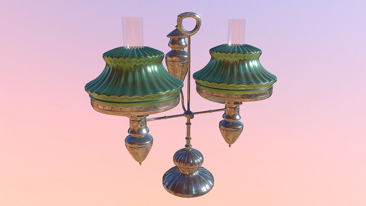 Victorian Lamp 3D Model