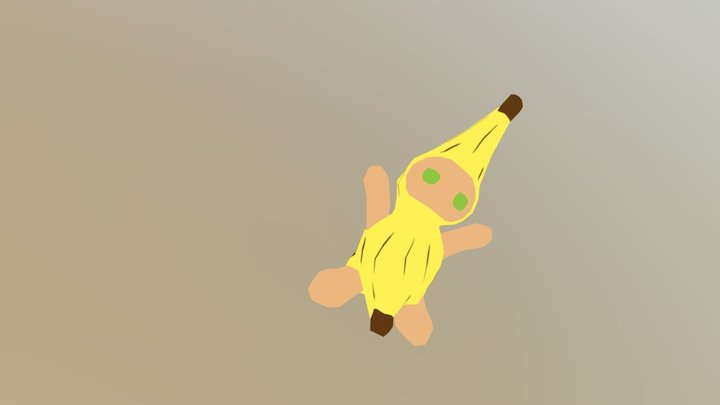 The Banana Man 3D Model