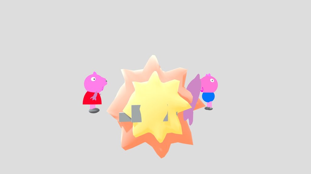 Panela Na Cabeça Da Peppa Pig Versao 3d Cgi