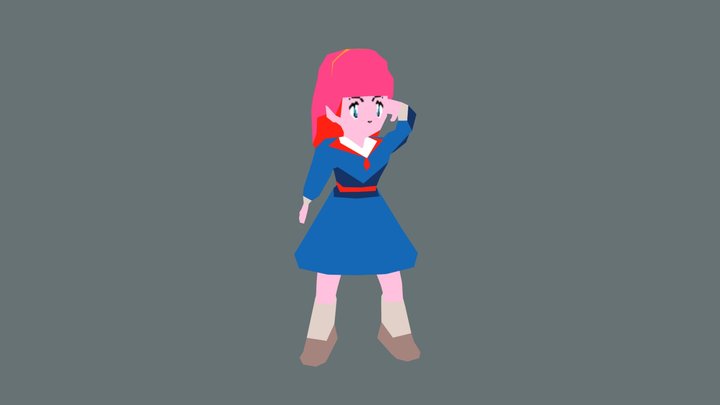 Athena Asamiya (Psycho Soldier) 3D Model