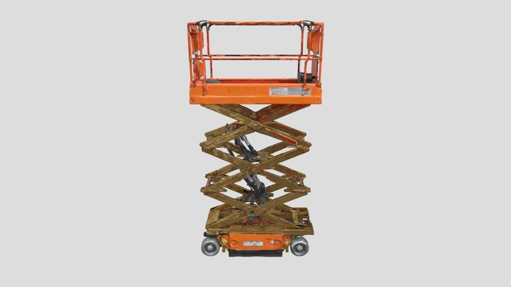 Scissor Lift Elevated 3D Model