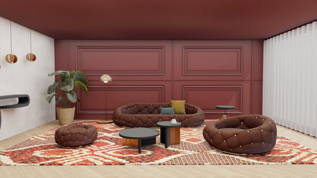 vintage living room