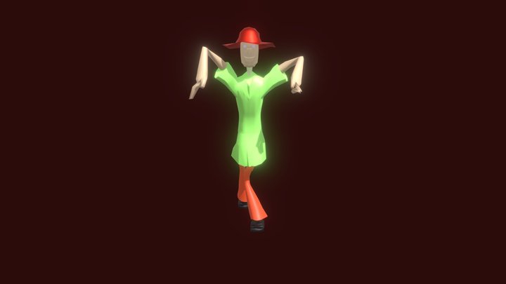 3D Modelling - The Man with a Hat (A.K.A Johny) 3D Model