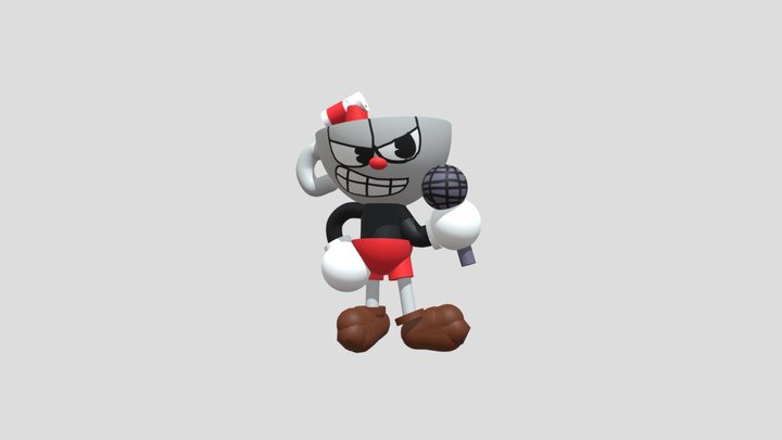 Indie Cross Cuphead 3D Model