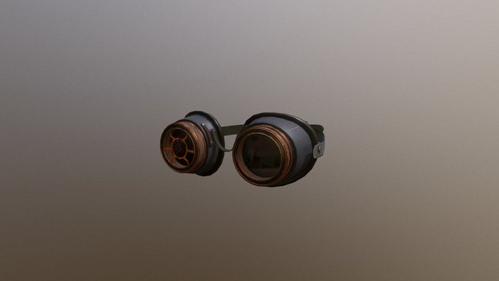 Steampunk Goggles 3D Model