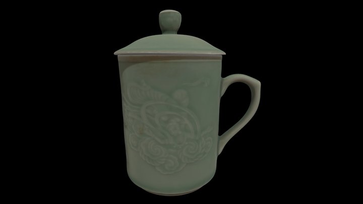 Celadon tea cup 3D Model