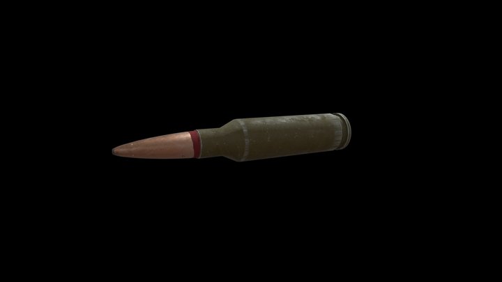 Bullet 5,45×39mm 3D Model