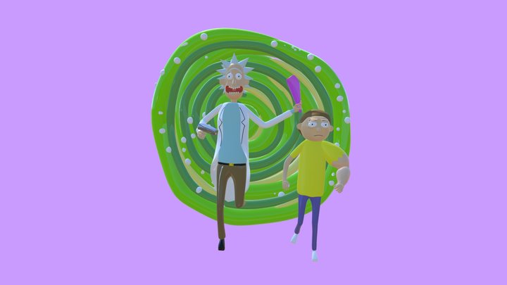 Rick and Morty 3D Model