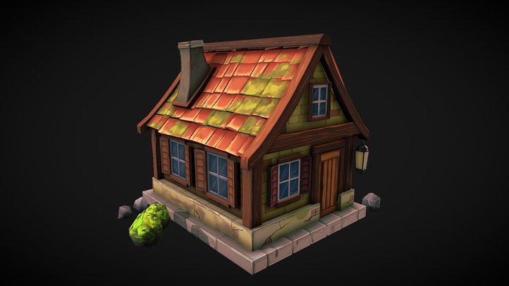 Stylized House 3D Model