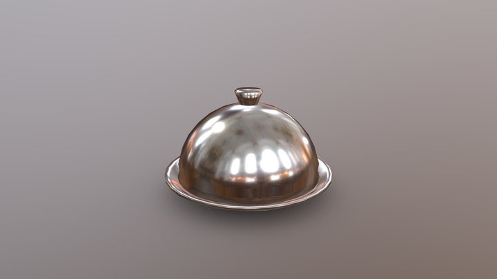 Food Cover Cloche Plate Platter 3D Model