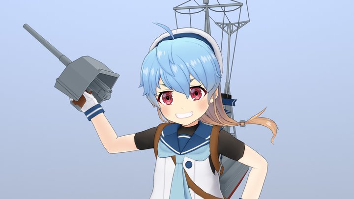 Kancolle - A 3D model collection by nodedelta (@atspeeder05