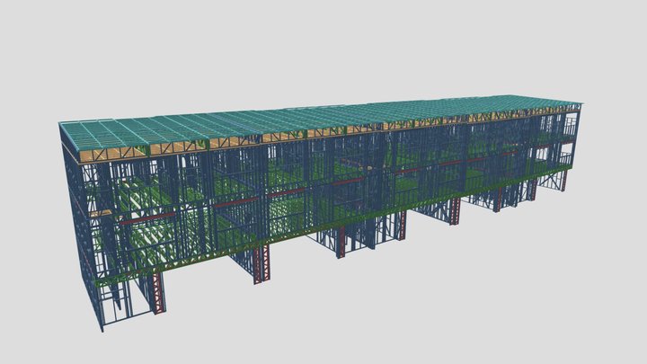 Citrine Steel-Framed Townhomes 3D Model