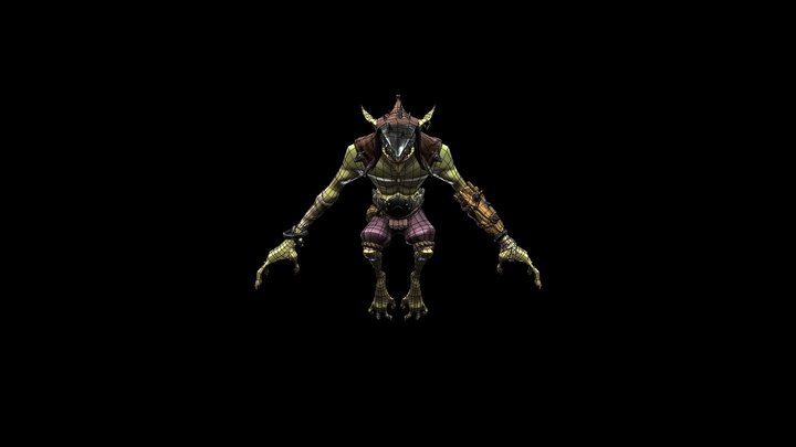 Goblin Warrior 3D Model