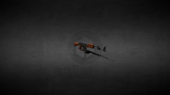 AK-47 Rifle 3D Model