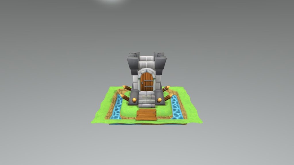 Low-Poly Mini Castle