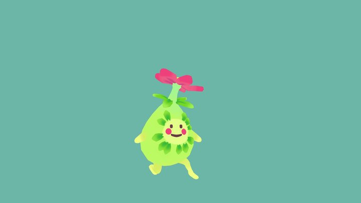 Run Petalcopter Ooblet 3D Model