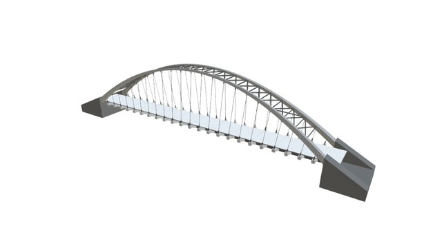 Parametric Bridge 3D Model
