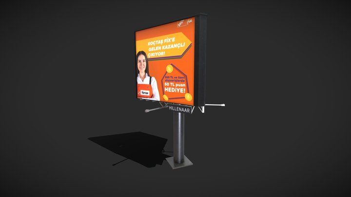 Real Billboard Model 3D Model
