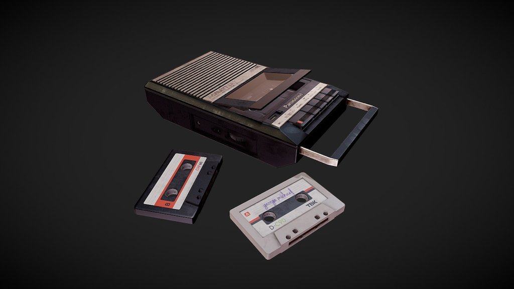The Old Cassette Player - 3D model by minemine [3ad17d1] - Sketchfab