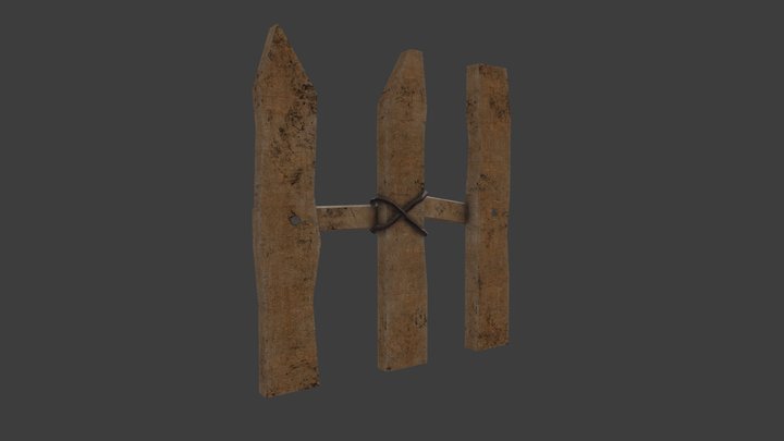 Withered Fence Ver1 3D Model