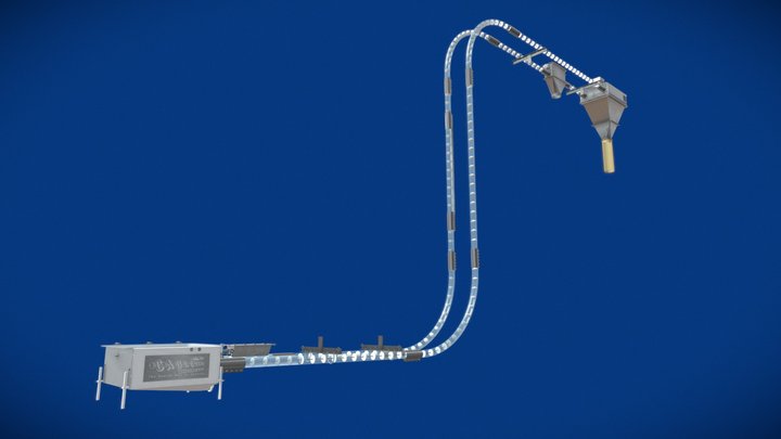 Cablevey® Conveyors HVH Clear System 3D Model