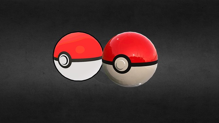 PBR and NPR Style Pokeball