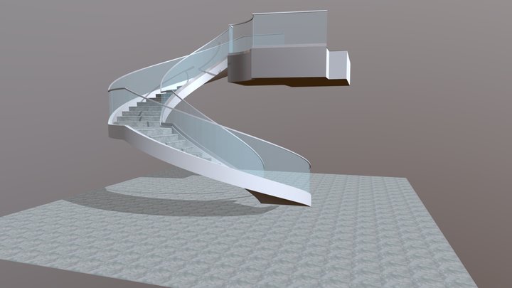 Concept Circular Stair 3D Model